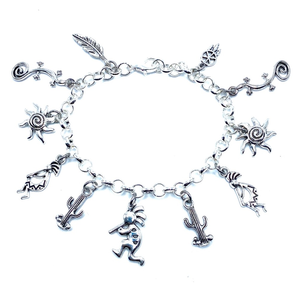 Kokopelli Charm Bracelet Southwestern